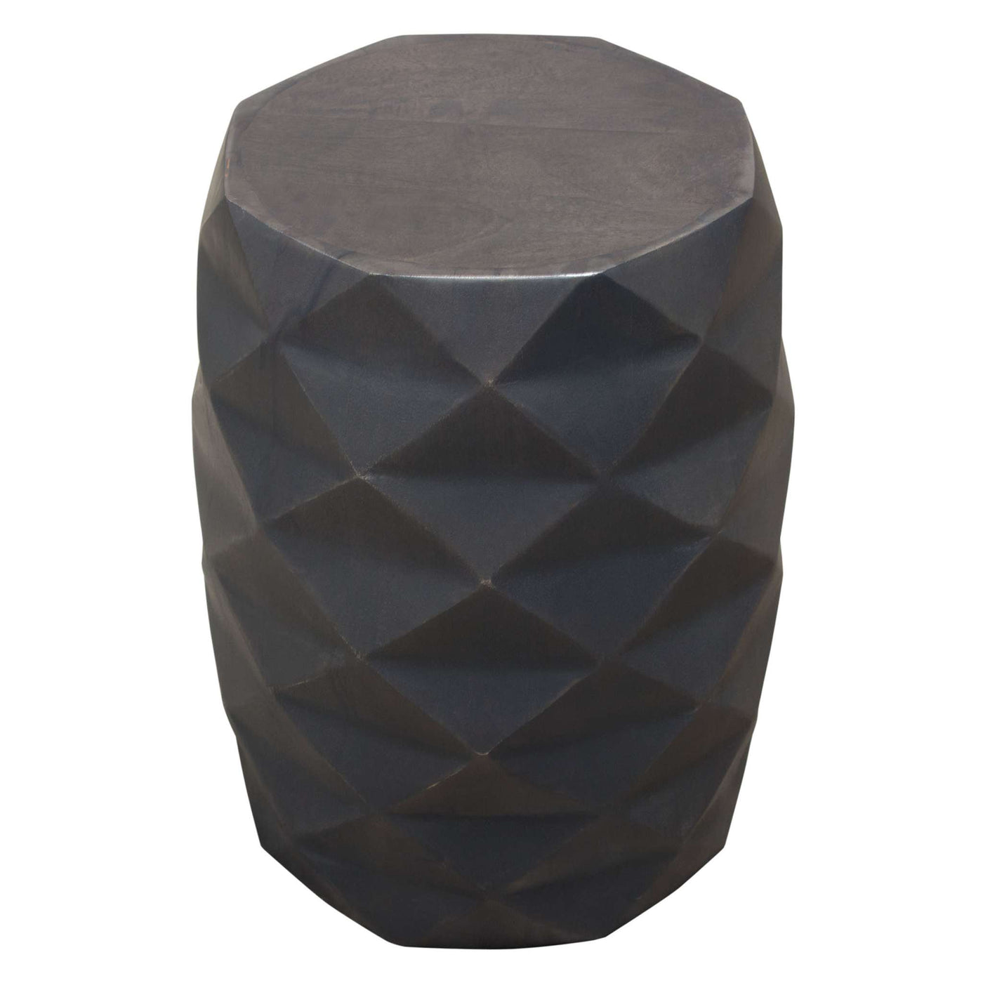 Fig Solid Mango Wood Accent Table in a Finish w/ Leaf Motif by Diamond Sofa