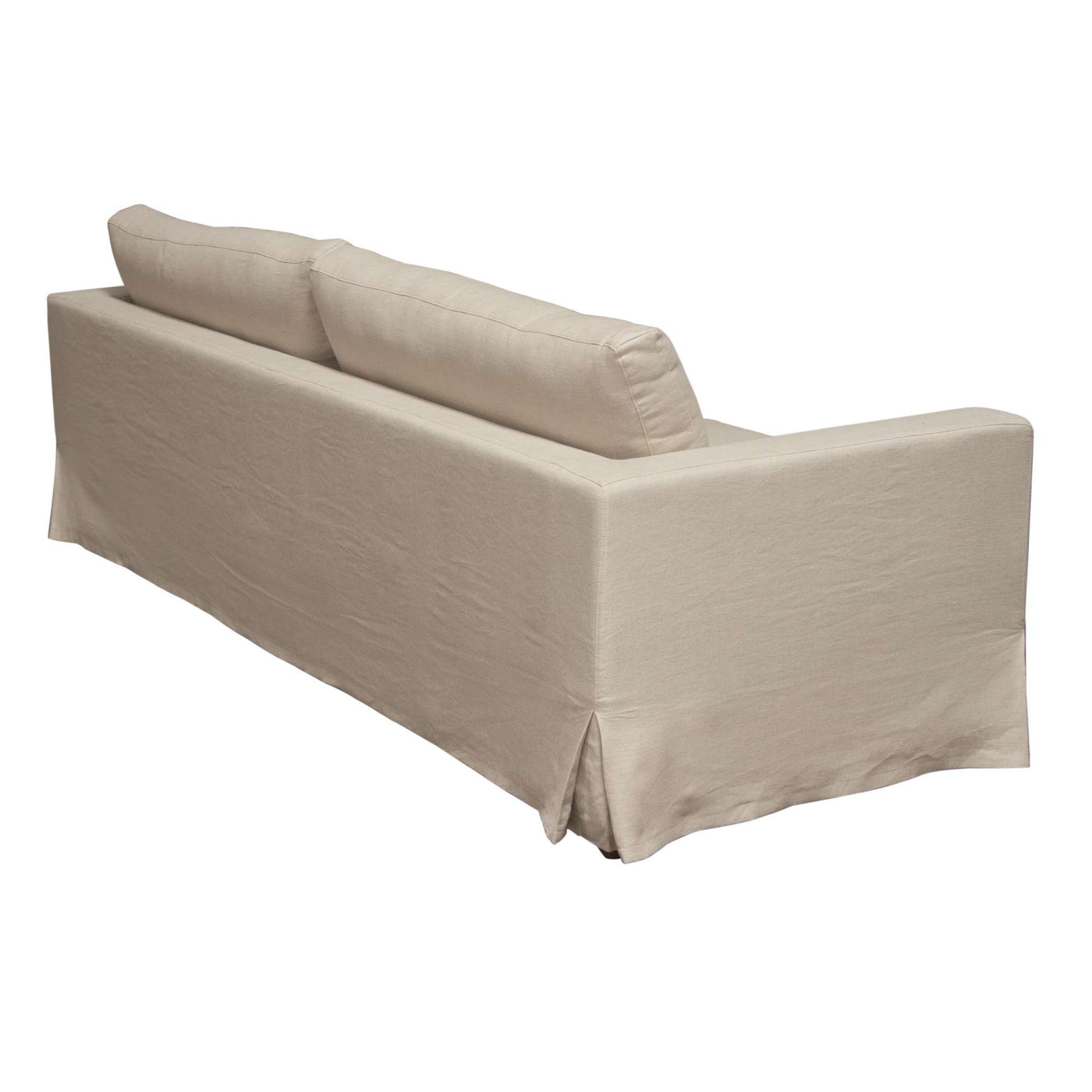 Savannah Slip-Cover Sofa in White Natural Linen by Diamond Sofa