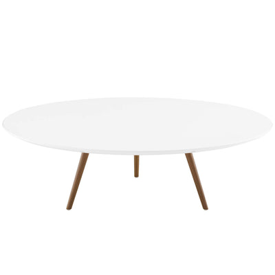 Lippa 48" Round Wood Top Coffee Table with Tripod Base