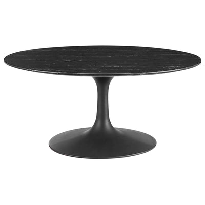 Lippa 36" Round Artificial Marble Coffee Table