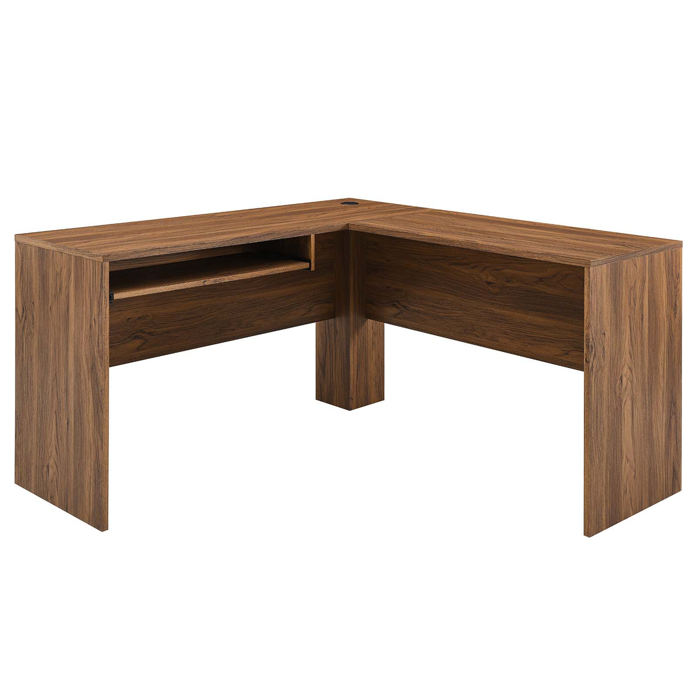 Venture L-Shaped Wood Office Desk