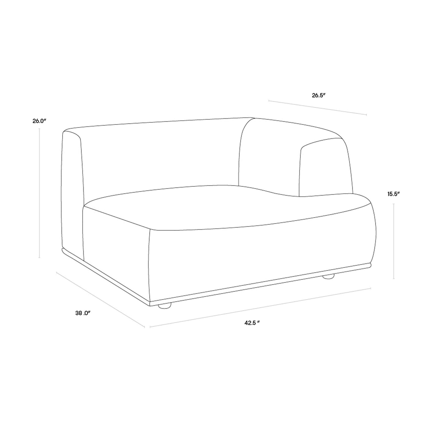 Darren Modular Sectional - Moto Stucco