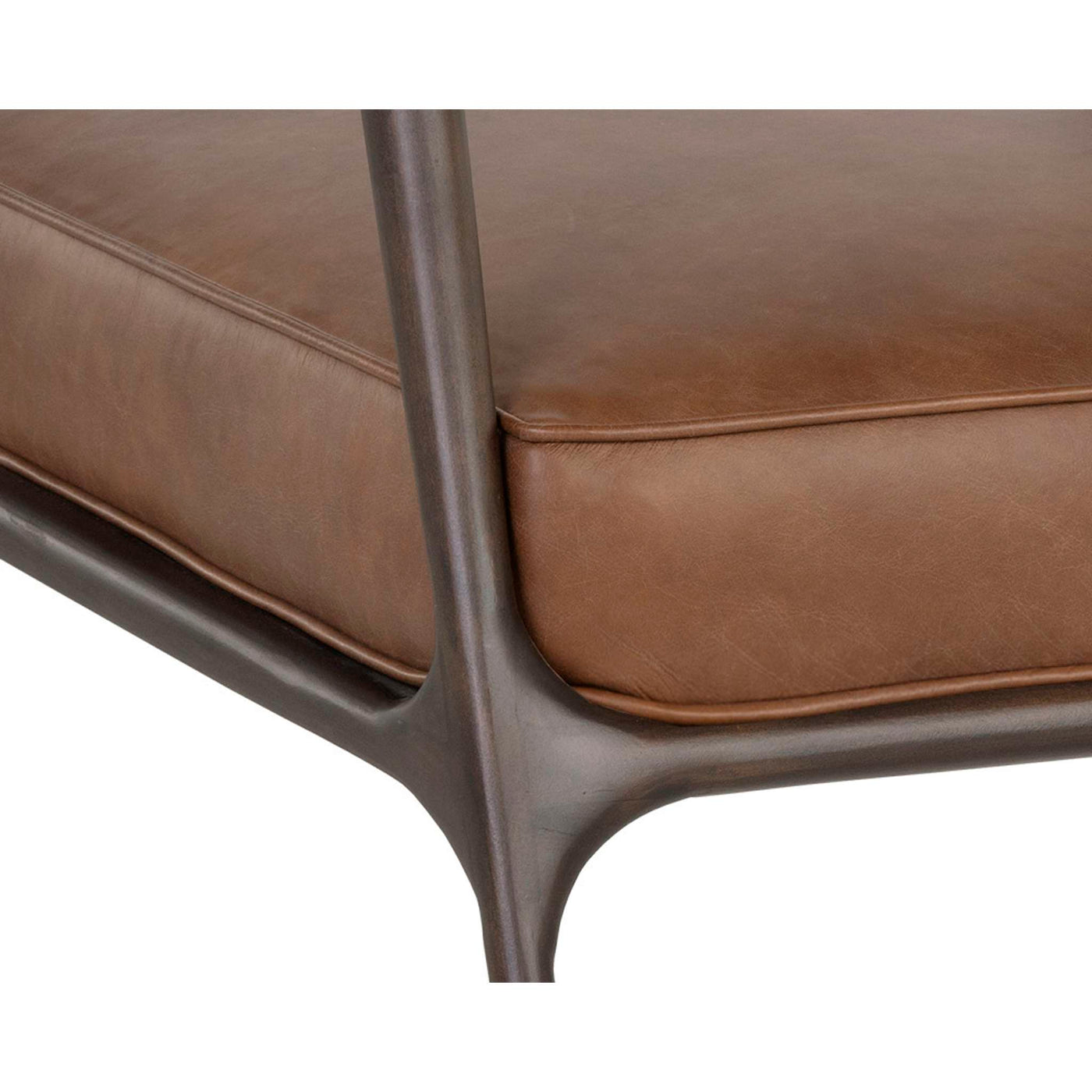 Damien Lounge Chair - Vintage Caramel Leather