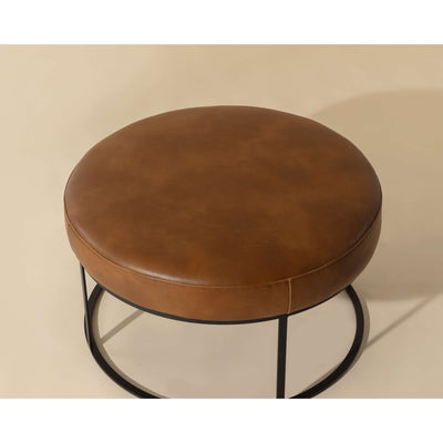 Elgin Ottoman - Tobacco Tan