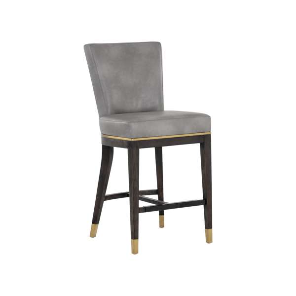 Alister Counter Stool - Bravo Metal / Polo Club Stone