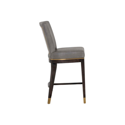 Alister Counter Stool - Bravo Metal / Polo Club Stone