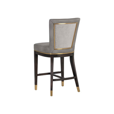 Alister Counter Stool - Bravo Metal / Polo Club Stone
