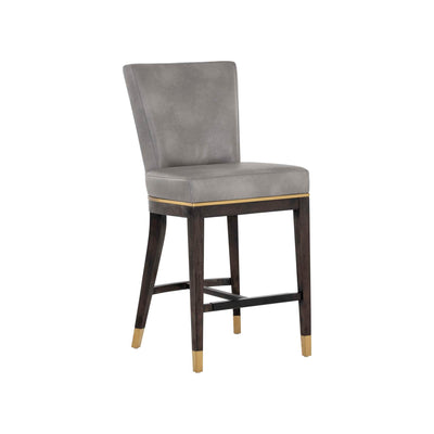 Alister Counter Stool - Bravo Metal / Polo Club Stone