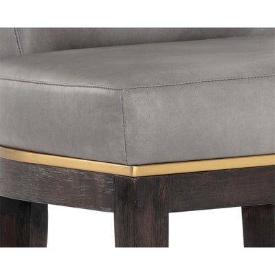 Alister Counter Stool - Bravo Metal / Polo Club Stone