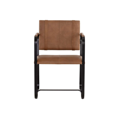 Garrett Dining Armchair - Cognac Leather