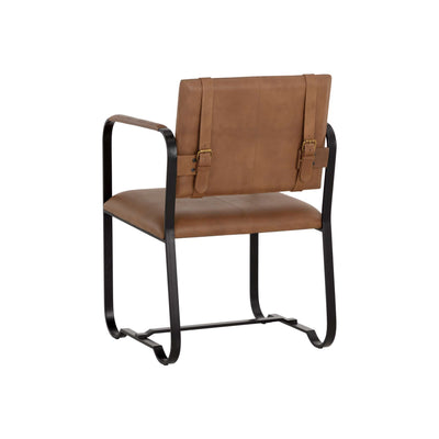 Garrett Dining Armchair - Cognac Leather