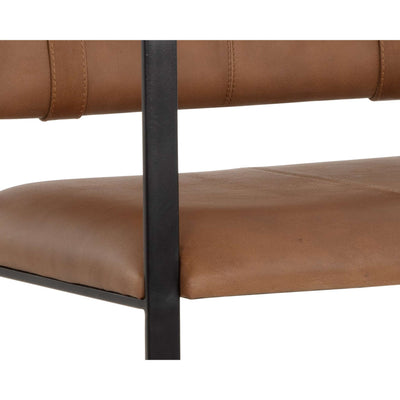 Garrett Dining Armchair - Cognac Leather