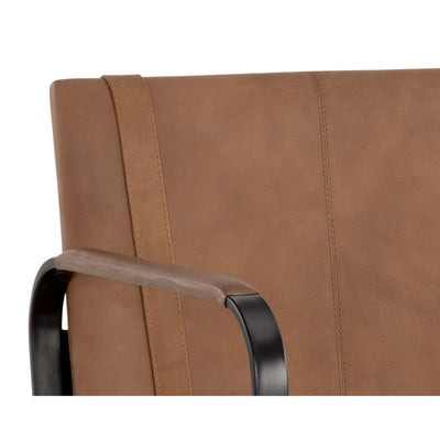 Garrett Dining Armchair - Cognac Leather