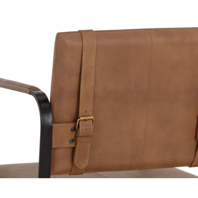 Garrett Dining Armchair - Cognac Leather