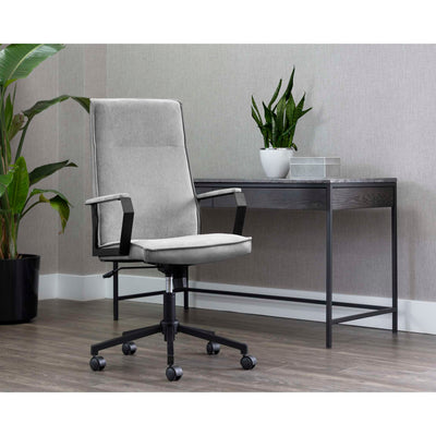Swanson Office Chair - Polo Club Stone / Bravo Metal