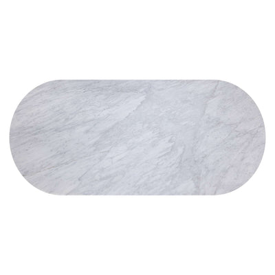 Paloma Dining Table - Oval - White Marble - 84"