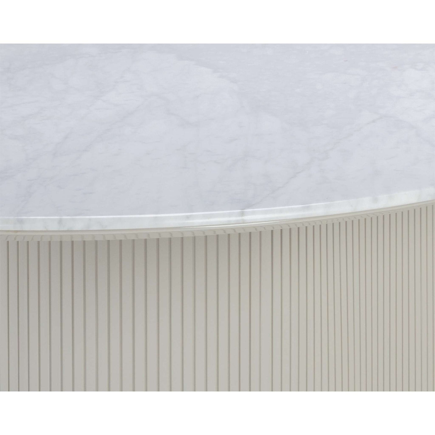 Paloma Dining Table - Oval - White Marble - 84"