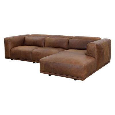 Beau Sofa Chaise - Raf & Laf - Lucia Tobacco/Cognac  Leather
