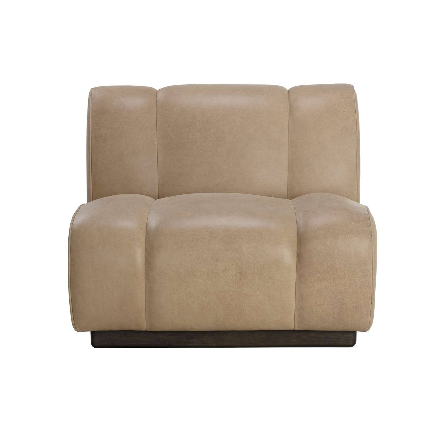 Blaise Swivel Lounge Chair - Sahara Sand Leather