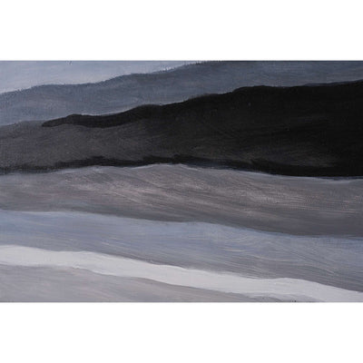 Mystic Landscape - 72" X 22" - Black Floater Frame