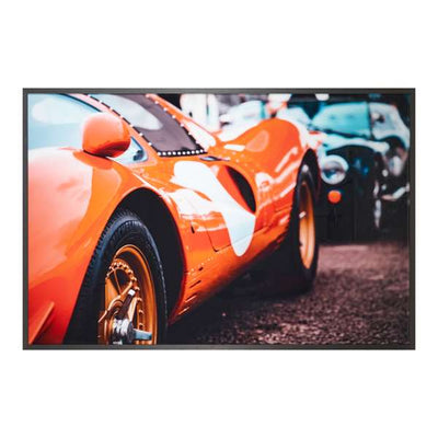 Vintage Ferrari - 72" X 48" - Charcoal Frame