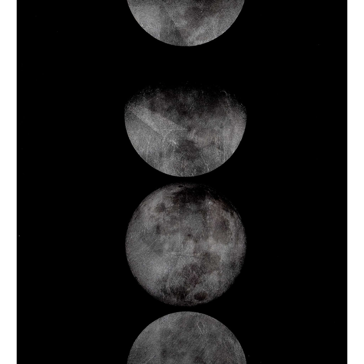 Moon Phases - 72" X 30" - Charcoal Frame