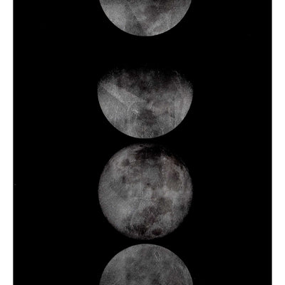 Moon Phases - 72" X 30" - Charcoal Frame