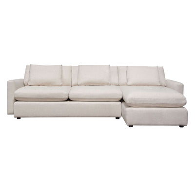 Arcadia Sectional w/ Feather Down Seating in Fabric by Diamond Sofa