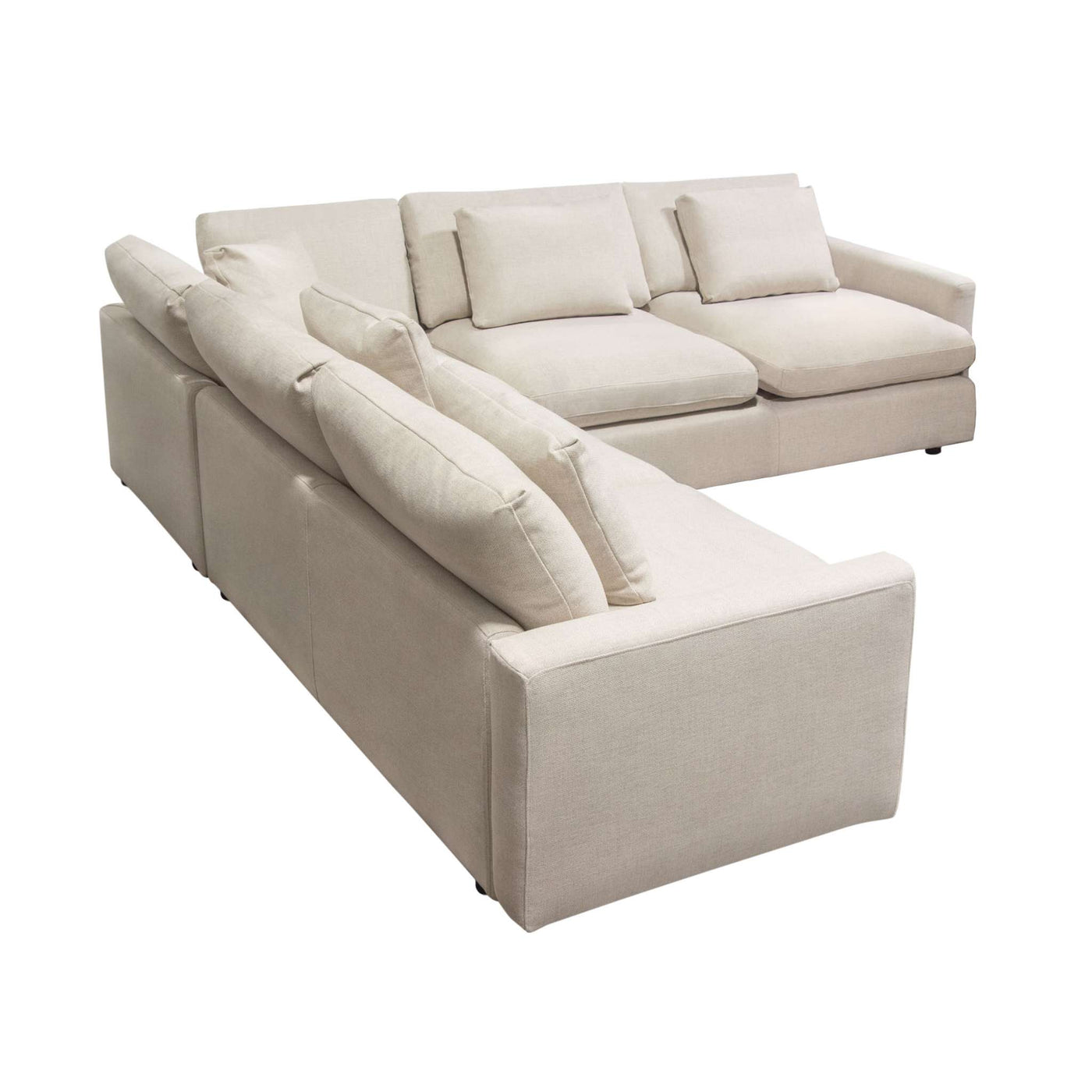 Arcadia Sectional w/ Feather Down Seating in Fabric by Diamond Sofa