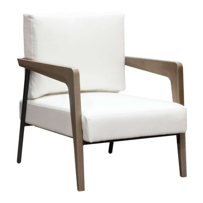 Blair Accent Chair in Fabric with Curved Wood Leg Detail by Diamond Sofa