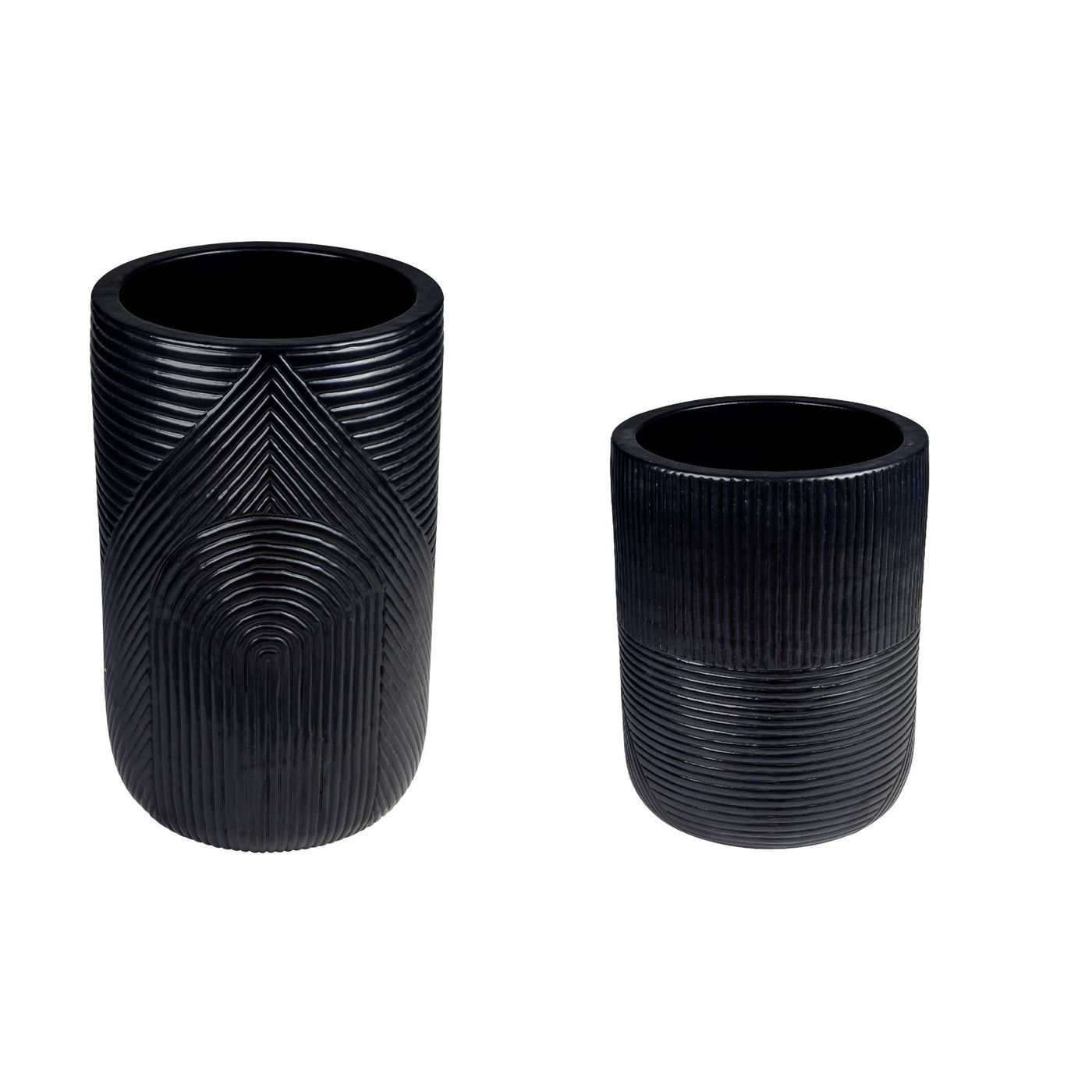 Serenity Textured Planter Set (1 Large and 1 Small)