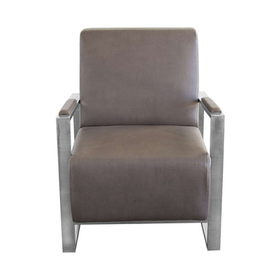 Century Accent Chair w/ Stainless Steel Frame by Diamond Sofa