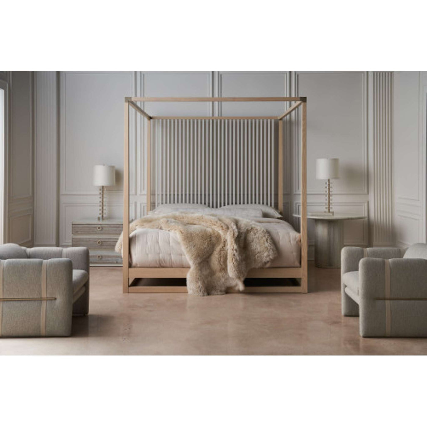 * Pinstripe Light Bed - King