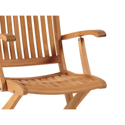 Winford Teak Outdoor Dining Folding Armchair