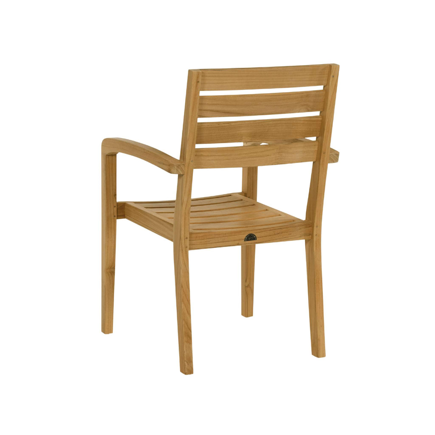 Venice Teak Outdoor Dining Stacking Armchair (Set of 4)