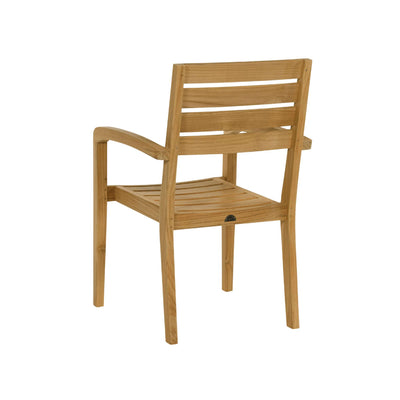 Venice Teak Outdoor Dining Stacking Armchair (Set of 4)