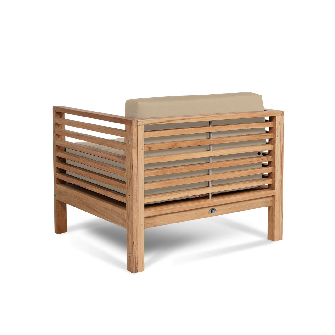 Summer Teak Outdoor Club Chair with Sunbrella® Canvas Cushion