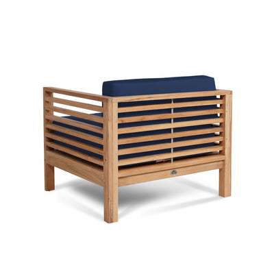Summer Teak Outdoor Club Chair with Sunbrella® Canvas Cushion