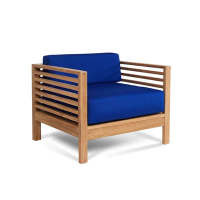 Summer Teak Outdoor Club Chair with Sunbrella® Canvas Cushion