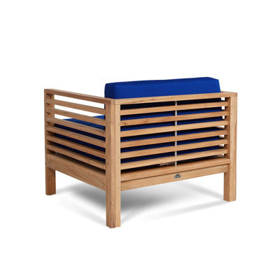 Summer Teak Outdoor Club Chair with Sunbrella® Canvas Cushion