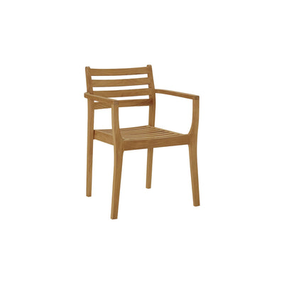 Kolding Teak Outdoor Dining Stacking Armchair (Set of 4)