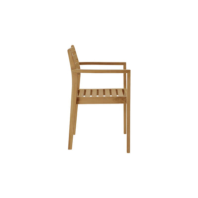 Kolding Teak Outdoor Dining Stacking Armchair (Set of 4)
