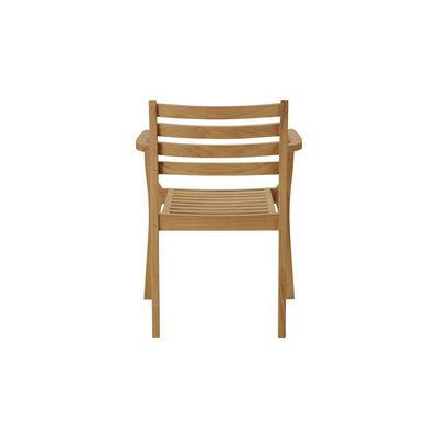 Kolding Teak Outdoor Dining Stacking Armchair (Set of 4)