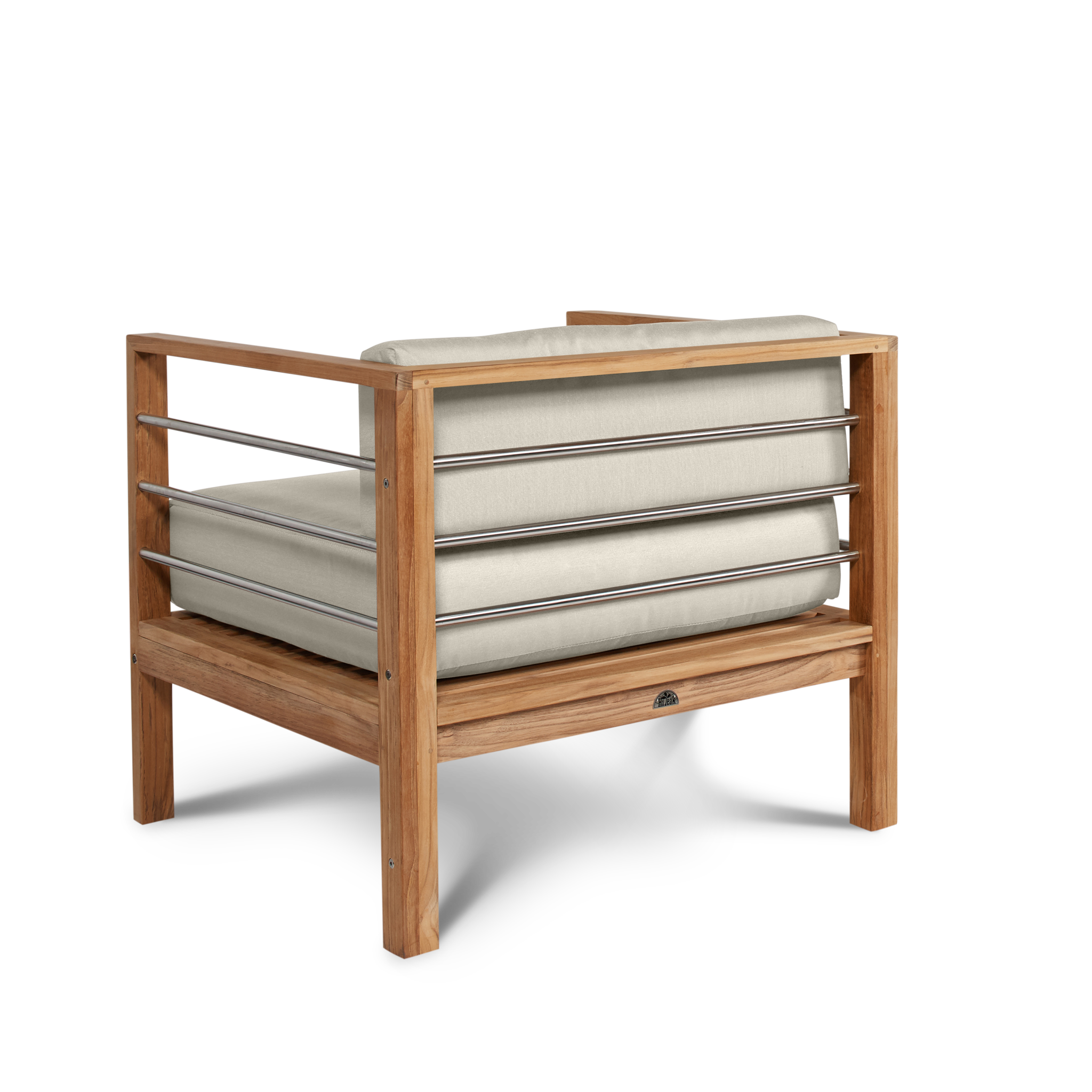 SoHo Teak Outdoor Club Chair with Sunbrella® Canvas Cushion