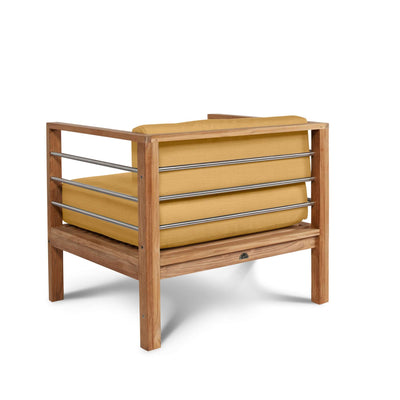 SoHo Teak Outdoor Club Chair with Sunbrella® Canvas Cushion