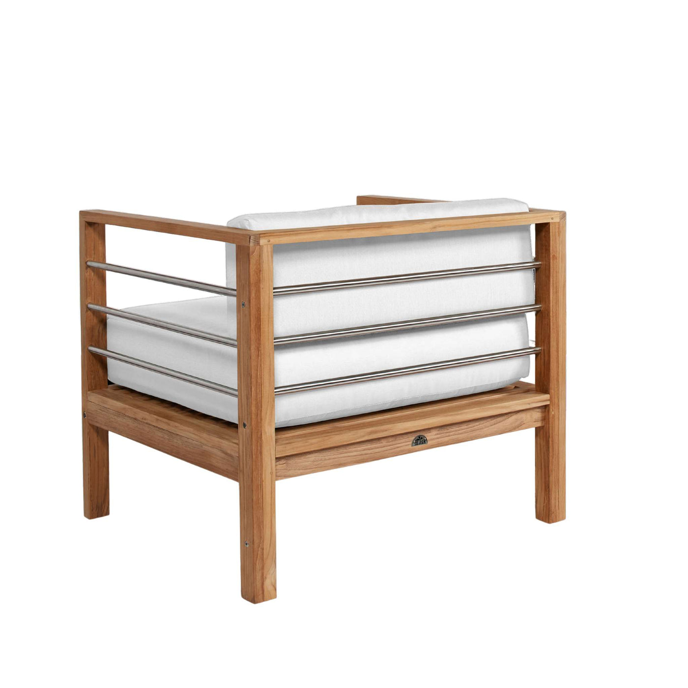 SoHo Teak Outdoor Club Chair with Sunbrella® Canvas Cushion