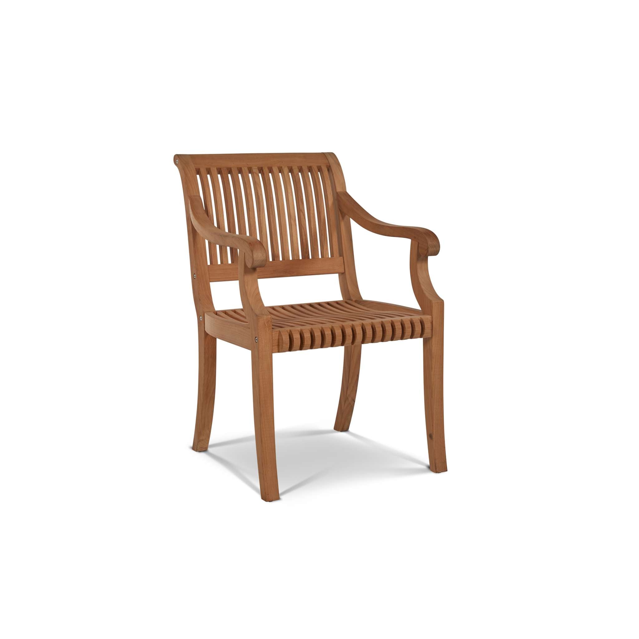 Palm Teak Outdoor Dining Armchair