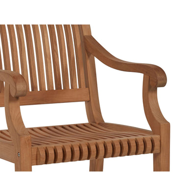 Palm Teak Outdoor Dining Armchair