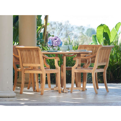 Palm Teak Outdoor Dining Armchair