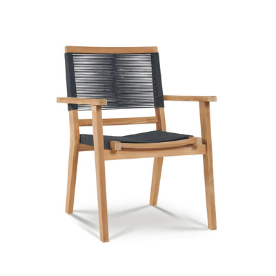 Oslo Teak Outdoor Dining Stacking Armchair (Set of 2)